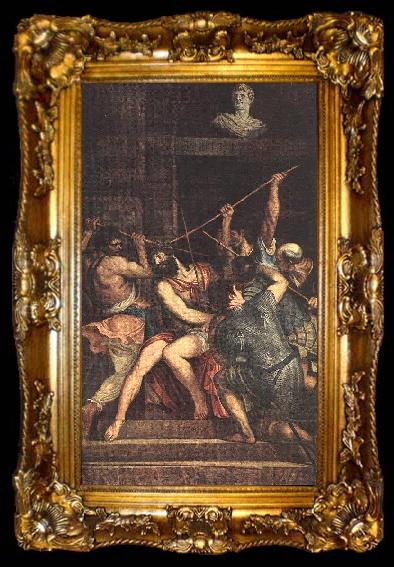 framed  TIZIANO Vecellio Christ Crowned with Thorns ar, ta009-2